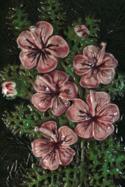 PLAQUE NO. 858 - "PINK FLOWERS" (B)