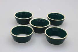 SET VAN 5 EIERDOPPEN - GROEN