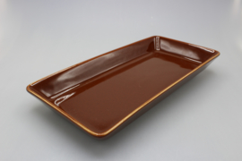 SET OF 3 DISHES - BROWN