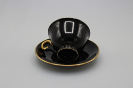 'PALETT' DEMITASSE AND SAUCER - SALMON PINK