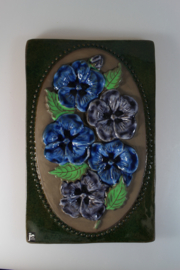 PLAQUE NO. 857 - "BLUE FLOWERS"