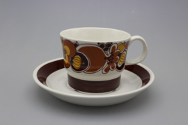 "AUGUST" TEACUP AND SAUCER