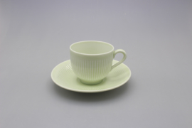 KOLORITA COFFEE CUP AND SAUCER - GREEN