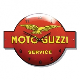 Moto Guzzi Emaille horloge