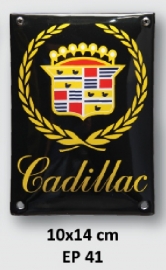 Cadillac Emaille bord 10x14 cm