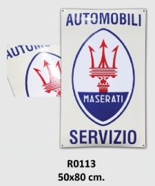 Automobili Servizio Emaille bord 50x80 cm