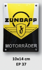 Zundapp Motorräder Emaille bord 10x14 cm (EP37)