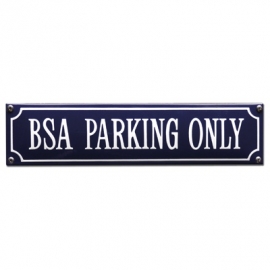 BSA Parking Only Emaille Straat Naambord