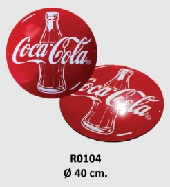 Coca Cola Emaille bord Ø 40 cm