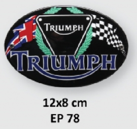 Triumph Emaille bord 12x8 cm