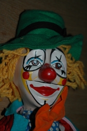 Porseleinen pop clown