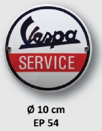 Vespa Service Emaille bord Ø 10 cm