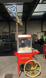 Vintage Popcorn machine (+ ''popcorn'' bord)