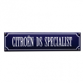 Citroën DS Specialist Emaille Straat Naambord