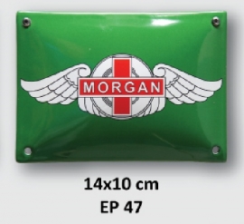 Morgan Emaille bord 14x10 cm (EP47)