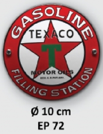 Gasoline Texaco Emaille bord ⌀ 10 cm