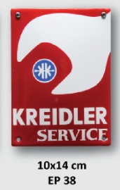 Kreidler Service Emaille bord 10x14 cm