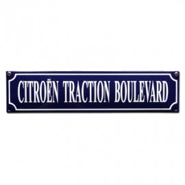 Citroën Traction Boulevard Emaille Straat Naambord