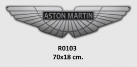 Aston Martin Emaille bord 70x18 cm