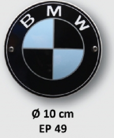 BMW Emaille bord Ø 10 cm