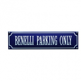 Benelli Parking Only Emaille Straat Naambord