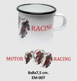 Motor Racing Emaille Beker / Mok