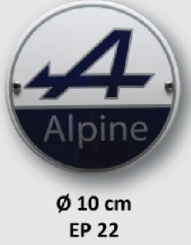 Alpine Emaille bord Ø 10 cm