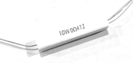 INTERTECHNIK WAX10, Keramische draadweerstand, 0,47ohm,10W, 5%