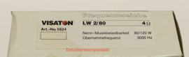 visaton Set LW2/80  / 4 ohm