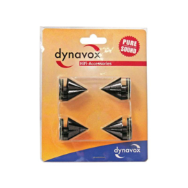 Audio Dynavox - Spikes 4 delig zwart