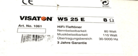 Visaton WS25E  woofer 8 0hm