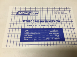 Sound lab stereo crossover YN1006
