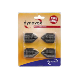 Audio Dynavox - Spikes 4 delig zwart