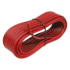 luidsprekerkabel 2 x 0,75 mm² op  rood/zwart  5 meter