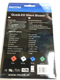 Recom Quad LED Silent Blower 120mm