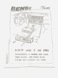 BMW serie 5 Radio Front paneel