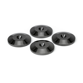 Audio Dynavox - Set van 4 stuks spike ringen in de kleur zwart
