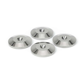 Audio Dynavox - Set van 4 stuks spike ringen in de kleur zilver