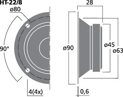 Monacor HT-22/8