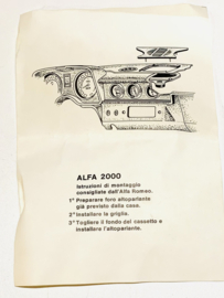 Alfa Romeo 2000 Berlina luidspreker in dachbord - 6121