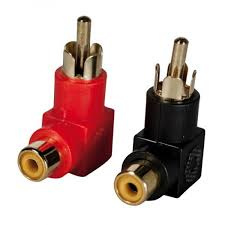 RCA PLUG - RCA (TULP) SOCKET HAAKS,2x ROOD 2x ZWART