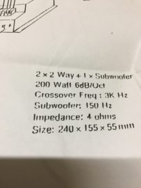 Sound lab stereo crossover YN1006
