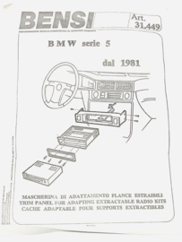 BMW serie 5 Radio Front paneel