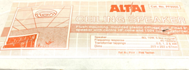 ALTAI CEILING  Speaker