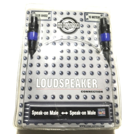 15M Us Blaster speak-on Male speaker-on Male 2x2,5mm2