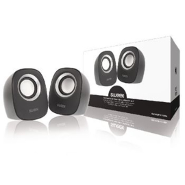 SWEEX. Speaker 2.0 Bedraad 4 W Zwart/Zilver