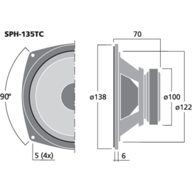 Monarch SPH-135TC BREEDBAND SPEAKER