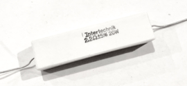 INTERTECHNIK WAX20, Keramische draadweerstand, 2,2ohm, 20W, 5