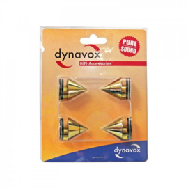 Audio Dynavox - Spikes 4 delig Messing