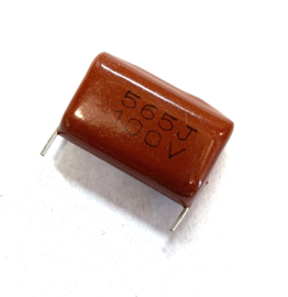 565J 100v metallized polypropylene film capacitor